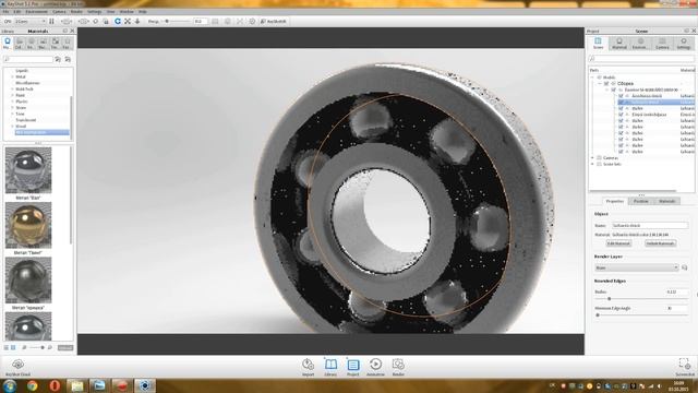KeyShot уроки - назначения материала с текстурой на модель смотреть онлайн