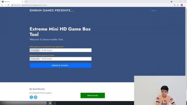 How to install games in extreme mini game box.