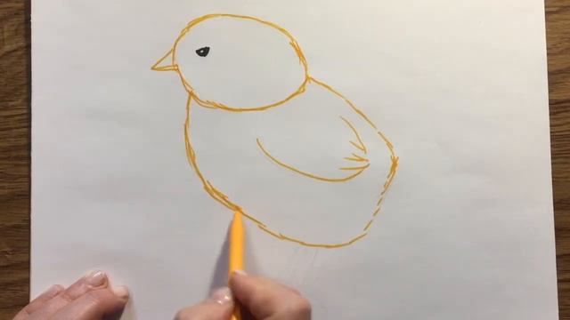How to draw a Chicken- for Kids. Как нарисовать Цыпленка смотреть онлайн