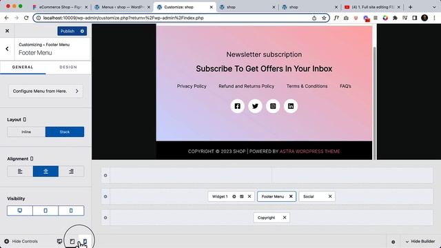 14. How to make responsive footer using Astra pro Footer Builder смотреть онлайн