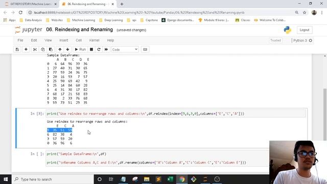 Pandas | 6. Reindexing and Renaming смотреть онлайн