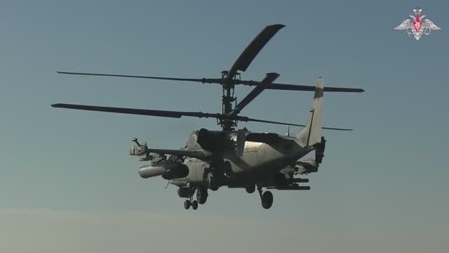 Боевая работа экипажа вертолета Ка52«Аллигатор» смотреть онлайн