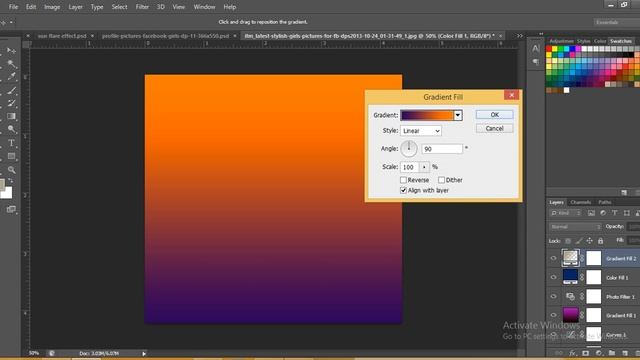 Tutorial Photoshop cs6 Sweet Purple Color Warm смотреть онлайн