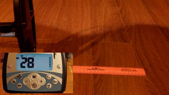 Minelab X-terra 705 Metal Detector Air Test With Mars Sniper Coil - 18.75