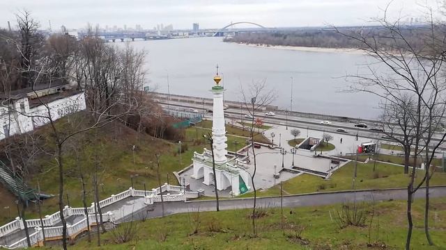Красивая панорама на реку Днепр в Киеве. Beautiful panorama of the Dnieper river in Kiev. 8.01.2021 смотреть онлайн