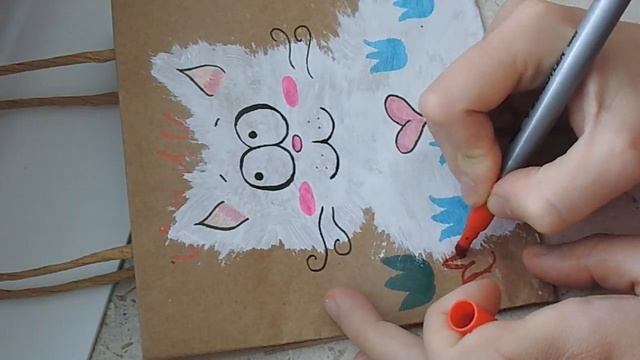 Рисуем котика зубной щеткой! Cat, cat, cat смотреть онлайн