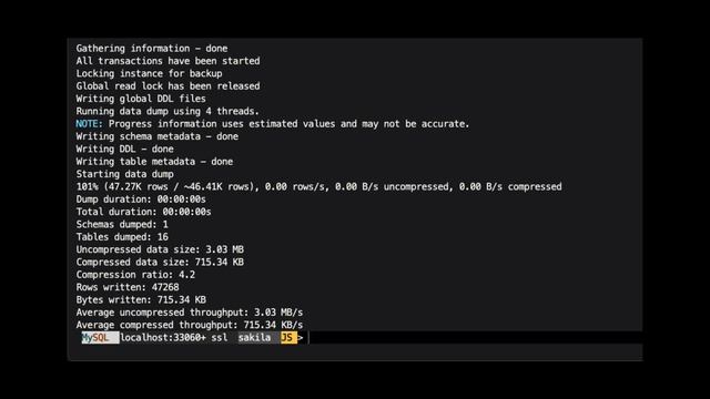 Episode-018 - MySQL Shell: util.dumpSchemas() & util.loadDump() смотреть онлайн