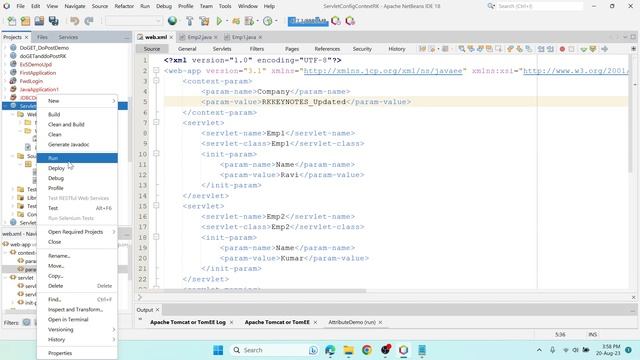 #06 Advantages of Servlet Context and Servlet Config | NetBeans | RK KEYNOTES смотреть онлайн