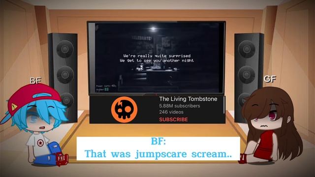 FNF Reacts To FNAF 1 Song - The Living Tombstone | FNAF & FNF смотреть онлайн