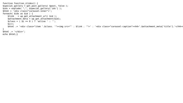 Code Review: Bootstrap 3.0 Carousel gallery post WordPress смотреть онлайн