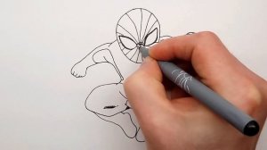 КАК НАРИСОВАТЬ ЧЕЛОВЕКА ПАУКА ★ Рисуем Человека-Паука поэтапно