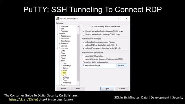 SSH Tunneling To Connect To RDP With PuTTY смотреть онлайн