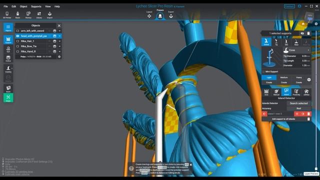 Lychee Mastery: Supporting Small, Delicate Or Fragile Parts #lycheeslicer #3dprinting #3dprints