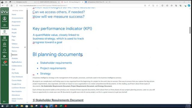 MGMT 2400 Week 7 BI Winning Strategy & 3-Important Documents - (Video 5 of 6) смотреть онлайн
