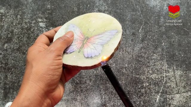 Easy Burnt Decoupage Art On Wood - 1 Easy Wooden Coasters Making DIY Tutorial - Transfer Sheet