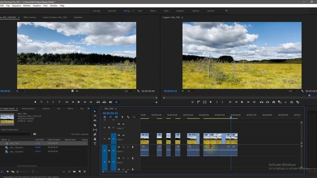 Как Удалить Все Пробелы Одновременно в Premiere Pro смотреть онлайн