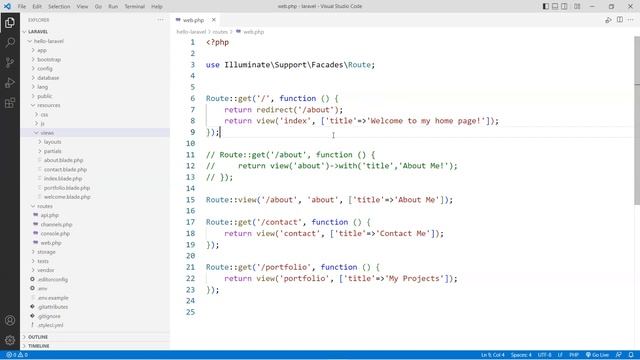 Creating Routes in Laravel (Ep. 5) смотреть онлайн
