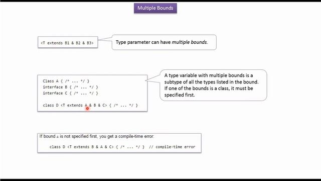 How to define multiple bounds in Java Generics? | Generics in Java | Java Tutorial смотреть онлайн