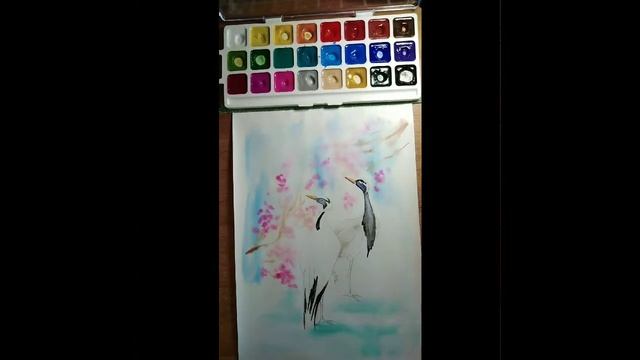 Рисуем с Надеждой "Журавли" смотреть онлайн