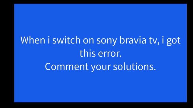 Unsupported signal. Check your device output sony bravia tv смотреть онлайн