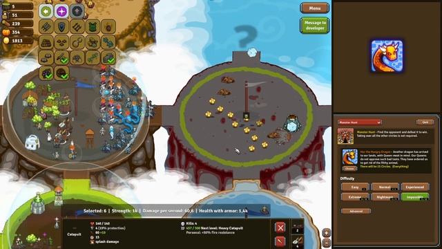 Hur the Hungry Dragon - Circle Empires Rivals (Impossible Difficulty) смотреть онлайн