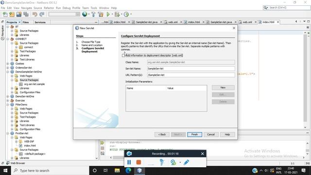 Implementation of Servlet with Example смотреть онлайн