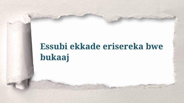 Omuganda n'obuganda. Olugero lw'olwaaleero. смотреть онлайн