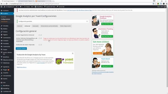 Configurar Google Analytics y Webmaster Tools en WordPress - AndresFallet.Club смотреть онлайн