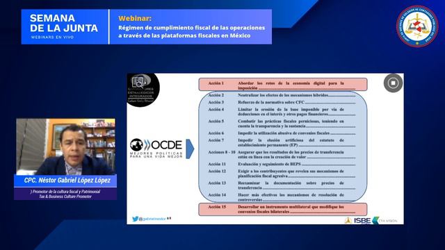 Webinar: Régimen De Cumplimiento Fiscal De Las Operaciones A Través De Las Plataformas Fiscales