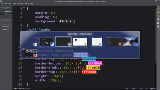 Linear Gradient Loader design HTML and CSS || Pure CSS Linear Gradient Loader. смотреть онлайн