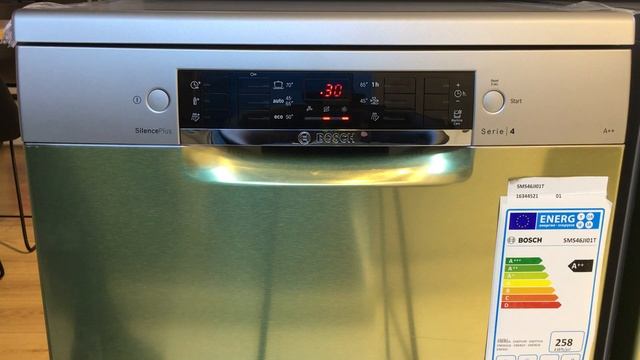 SMS46JI01T 6 program Bosch Bulaşık Makinesi 60 cm Gümüş Inox Serie 4 Solo смотреть онлайн