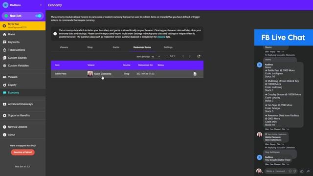 Setup Custom Currency, Item Shop, Gacha & More for Facebook Gaming with Nox Bot's Economy System смотреть онлайн