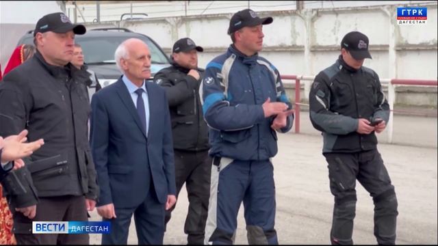 На границе с Азербайджаном встретили участников мотопробега "Каспий море дружбы" смотреть онлайн