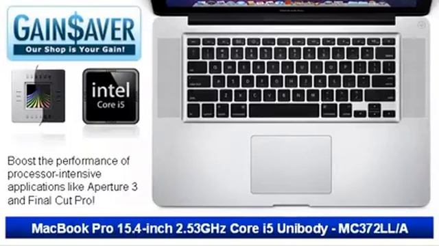 GainSaver Deals MacBook Pro 15.4-inch 2.53GHz Intel Core i5 now only $881.10! смотреть онлайн