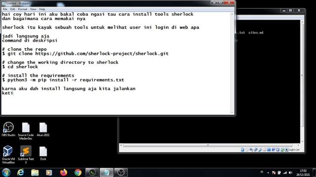 how to run sherlock || tools And how to use it смотреть онлайн