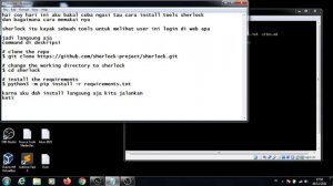 how to run sherlock || tools And how to use it