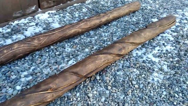 Резные столбы из вагон стойки! смотреть онлайн