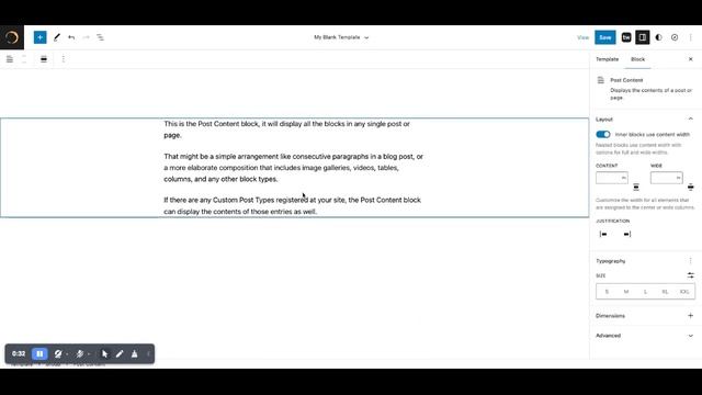 WordPress blank page template with Gutenberg/Site Editor смотреть онлайн