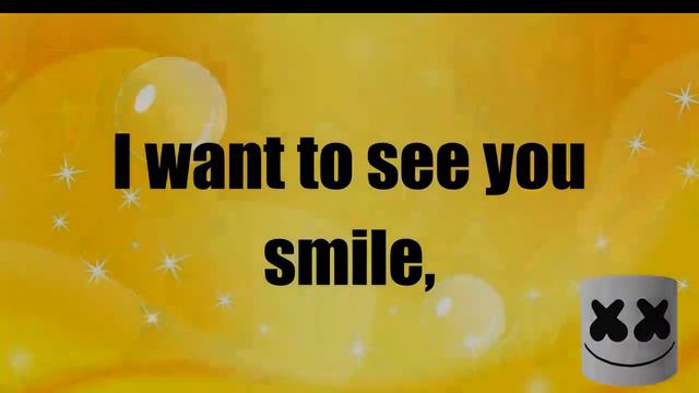 Happier - Lyric Video (Marshmello Ft. Bastille, NOT MINE!)