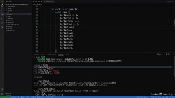 009. Value of a hand of cards