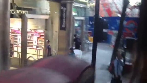 Bus Ride down Charing Cross Road London (HD) - Must See