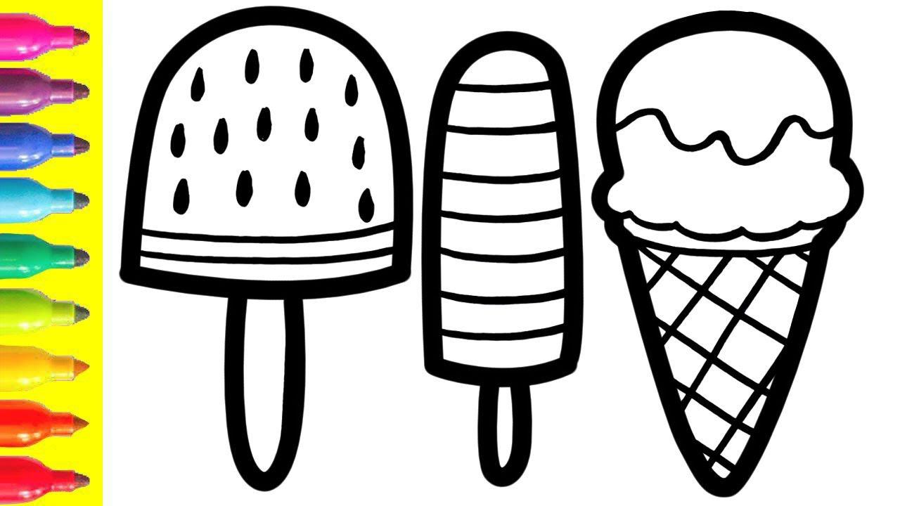 Bolalar Uchun Muzqaymoqni Qanday Chizish Mumkin&How To Draw Ice Cream For Children