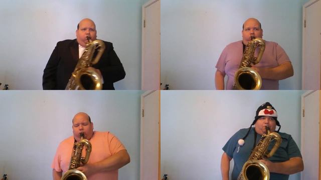 Dancing Penguin original song for Bari Sax Quartet смотреть онлайн