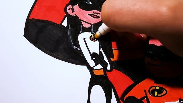 INCREDIBLES 2 Coloring Pages | Coloring Mr Incredible Elastigirl Violet Flash Jack | The Incredible