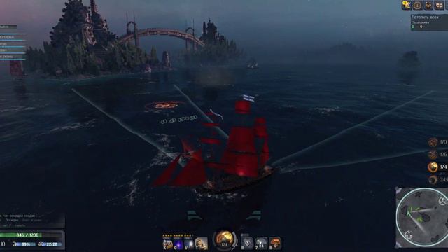 World Of Sea Battle турнир. Печальные Флейты VS Красная луна 2 смотреть онлайн