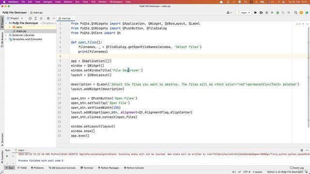 File Destroyer GUI App with PyQt6 | Automate Everything with Python смотреть онлайн