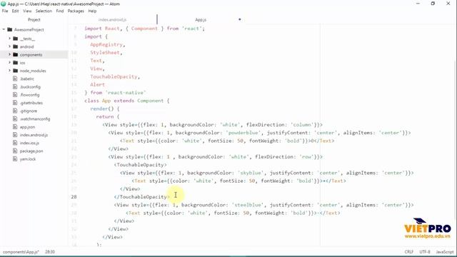 REACT NATIVE 19 - Làm Chức Năng Ứng Dụng Count Down Timer смотреть онлайн