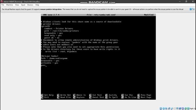 Konfigurasi samba server debian 9 menggunakan virtual box смотреть онлайн