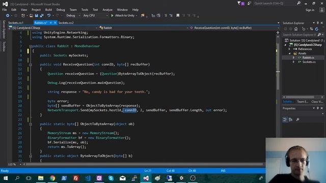 Unity Networking | 13 - Server Receives Message смотреть онлайн