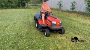 Садовый трактор Husqvarna TC138L. Отзыв о покупке. Кошение травы.